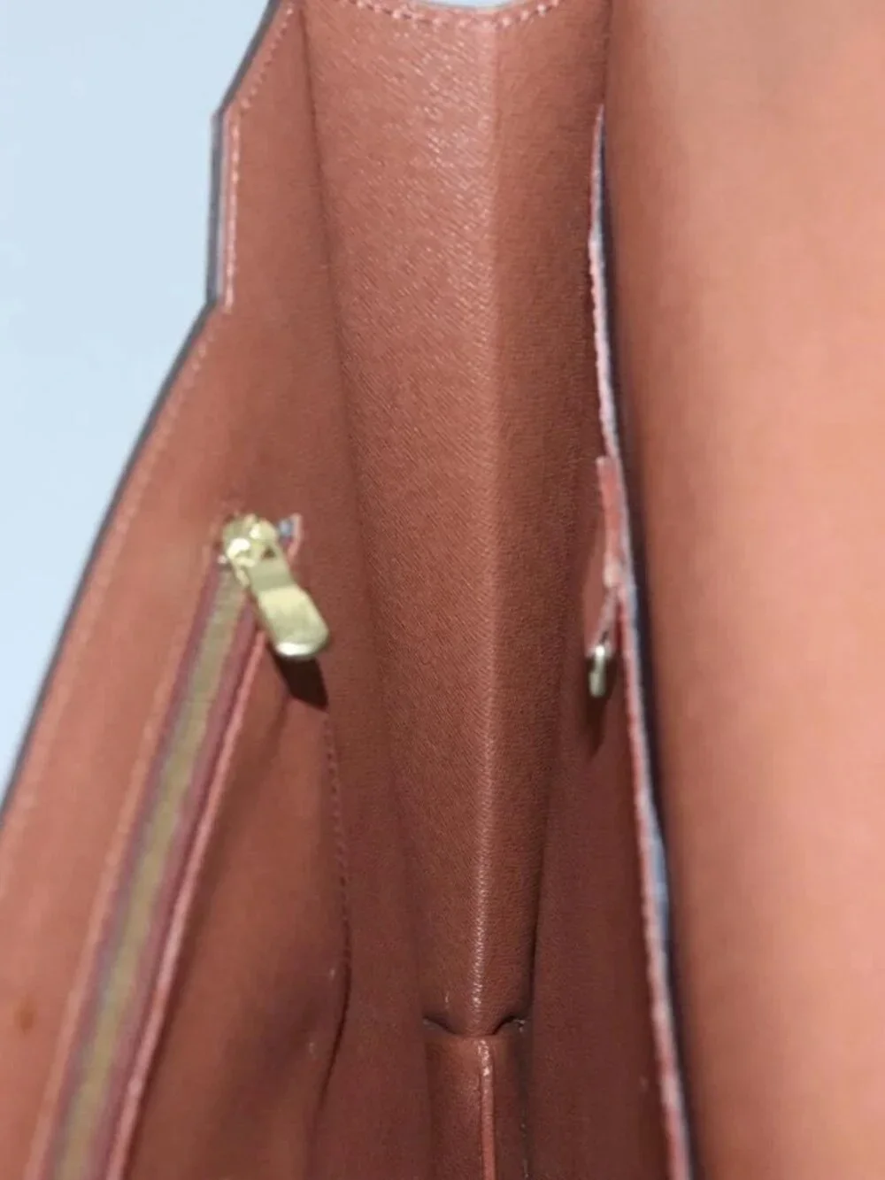 LOUIS VUITTON Monogram Porte Documents Bandouliere Bag M53338 Auth 121485